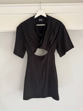 Jacquemus Black Knit Top with Logo Tag